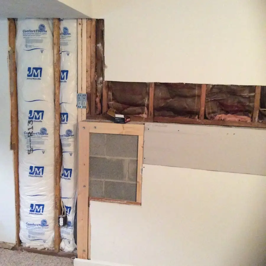 Wall insulation replacement during Contents Cleaning & Restoration in Hawthorne